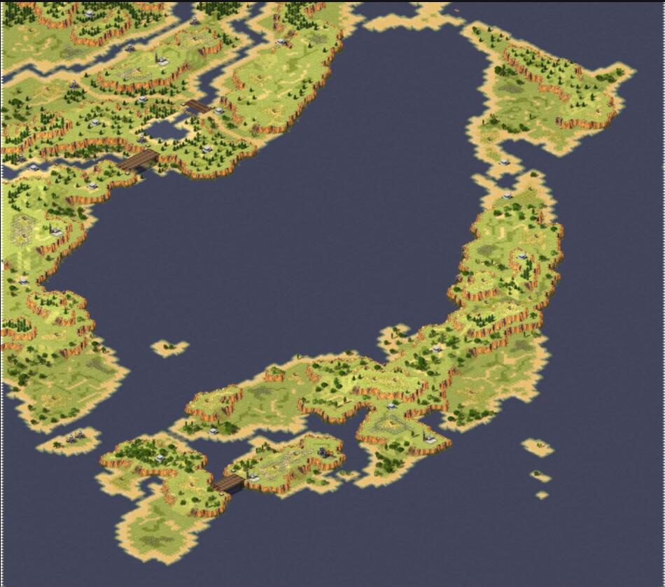 红色警戒2超好玩的对战地图 打日本、韩国（东北亚地图）