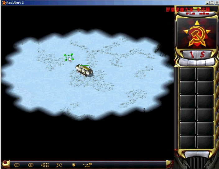 【红警对战技巧】冰天雪地小岛苏军基地车展开最佳位置